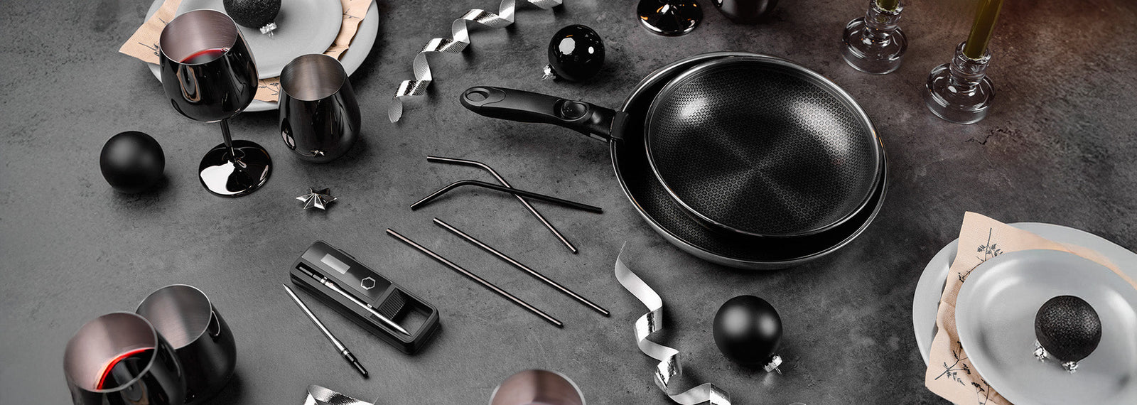 Skab en nytårsmiddag med produkter fra ONYX Cookware