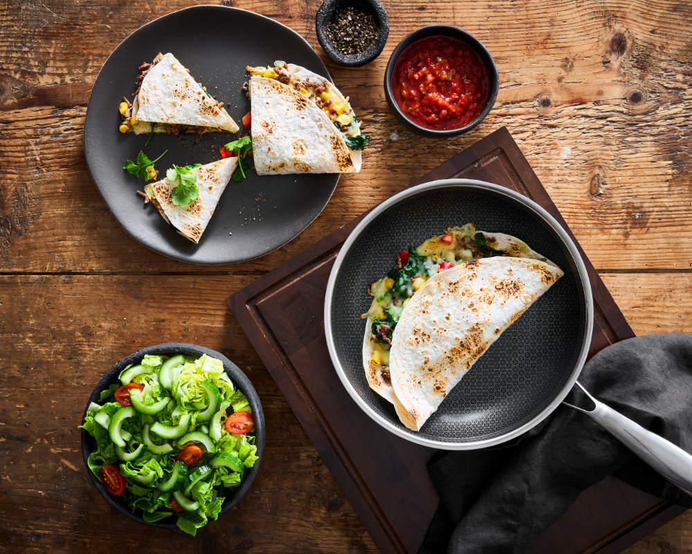 Quesadillas med oksekød