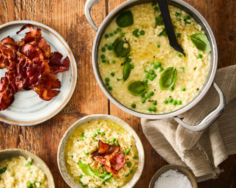 Risotto med parmaskinke