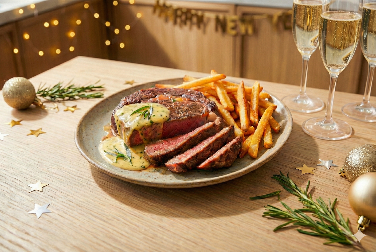 Nytårsluksus derhjemme: Steak Frites & Bearnaise med ONYX Cookware