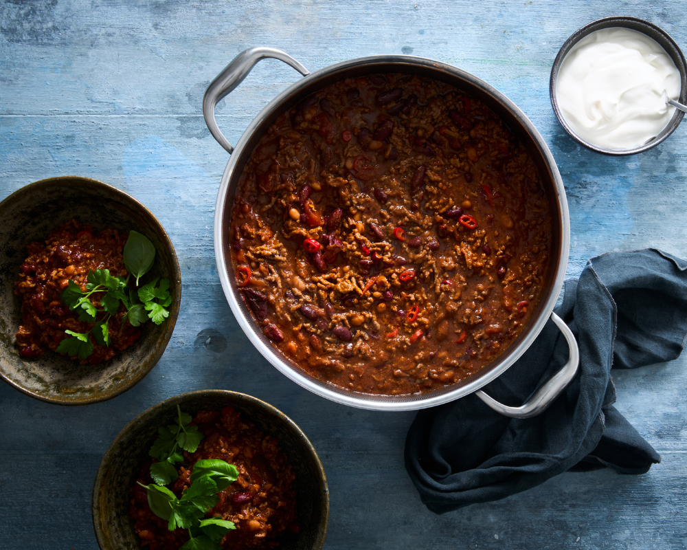 Chili con carne med ONYX Cookware