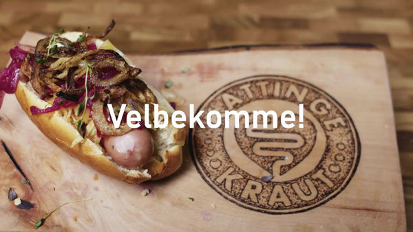 Inspiration - Opskrift på Gourmet hotdogs med Kattinge Kraut