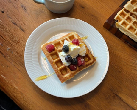 Sprøde citronvafler i ONYX Cookware 4-i-1 sandwichmaskine