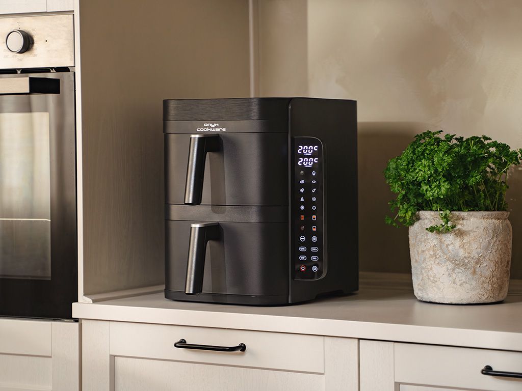 AIRFRYER - DUAL STACK 12L - SORT - 5