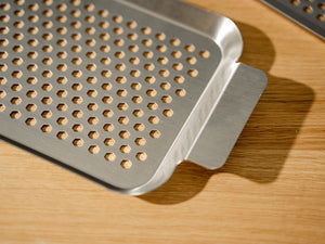 BBQ-BAKKE I RUSTFRIT STÅL 33×18 CM - 5