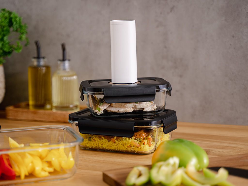 REKTANGULÆR VAKUUM GLASBEHOLDER – 630ML - 4