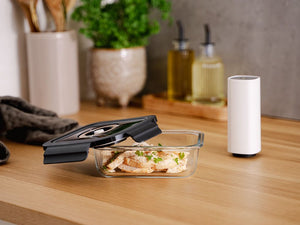 REKTANGULÆR VAKUUM GLASBEHOLDER – 630ML - 2