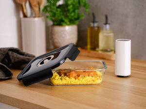 FIRKANTET VAKUUM GLASBEHOLDER – 1230ML - 2