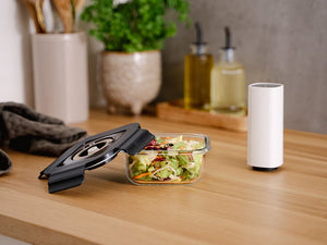 FIRKANTET VAKUUM GLASBEHOLDER – 525ML – SÆT – 4 STK - 2