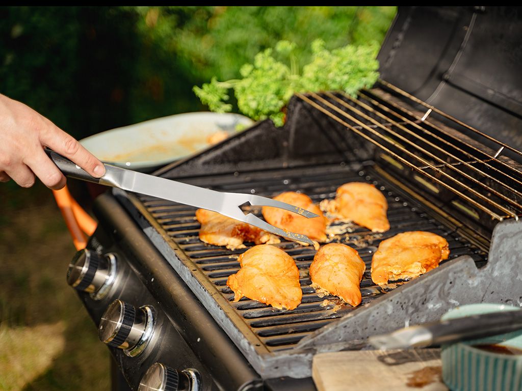 BBQ GAFFEL I RUSTFRIT STÅL - 3