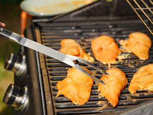 BBQ GAFFEL I RUSTFRIT STÅL - 4