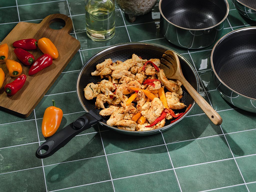 STEGEPANDE MED AFTAGELIGT HÅNDTAG 30CM SÆT - 6