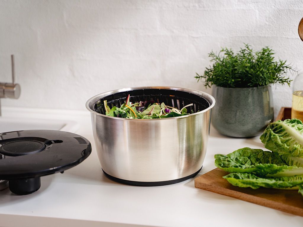 SALATSLYNGE I RUSTFRIT STÅL