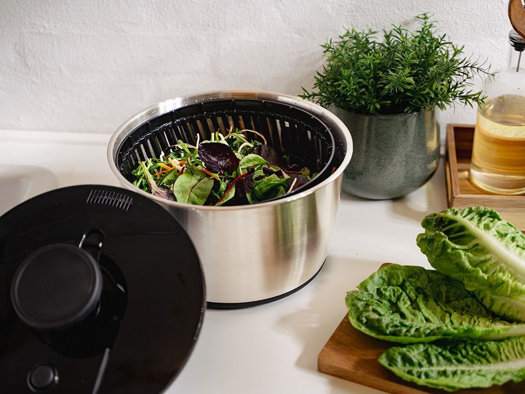 SALATSLYNGE I RUSTFRIT STÅL