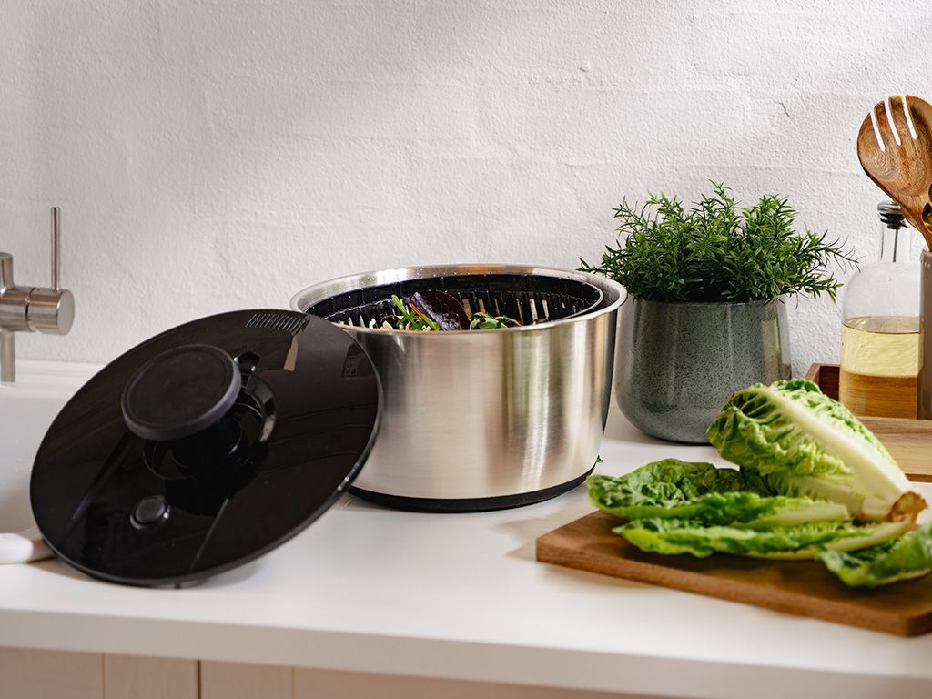 SALATSLYNGE I RUSTFRIT STÅL - 8