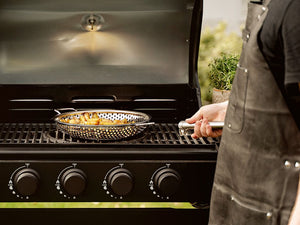 BBQ GRILLPANDE MED AFTAGELIGT HÅNDTAG 28CM