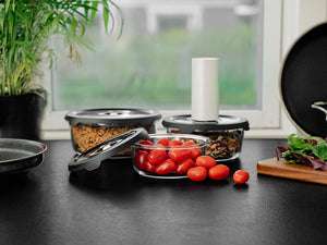 RUND VAKUUM GLASBEHOLDER – 1400ML - 6