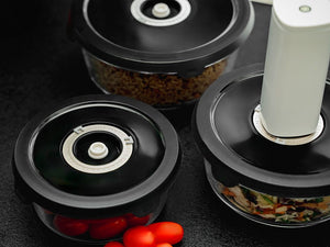 RUND VAKUUM GLASBEHOLDER – 930ML - 7