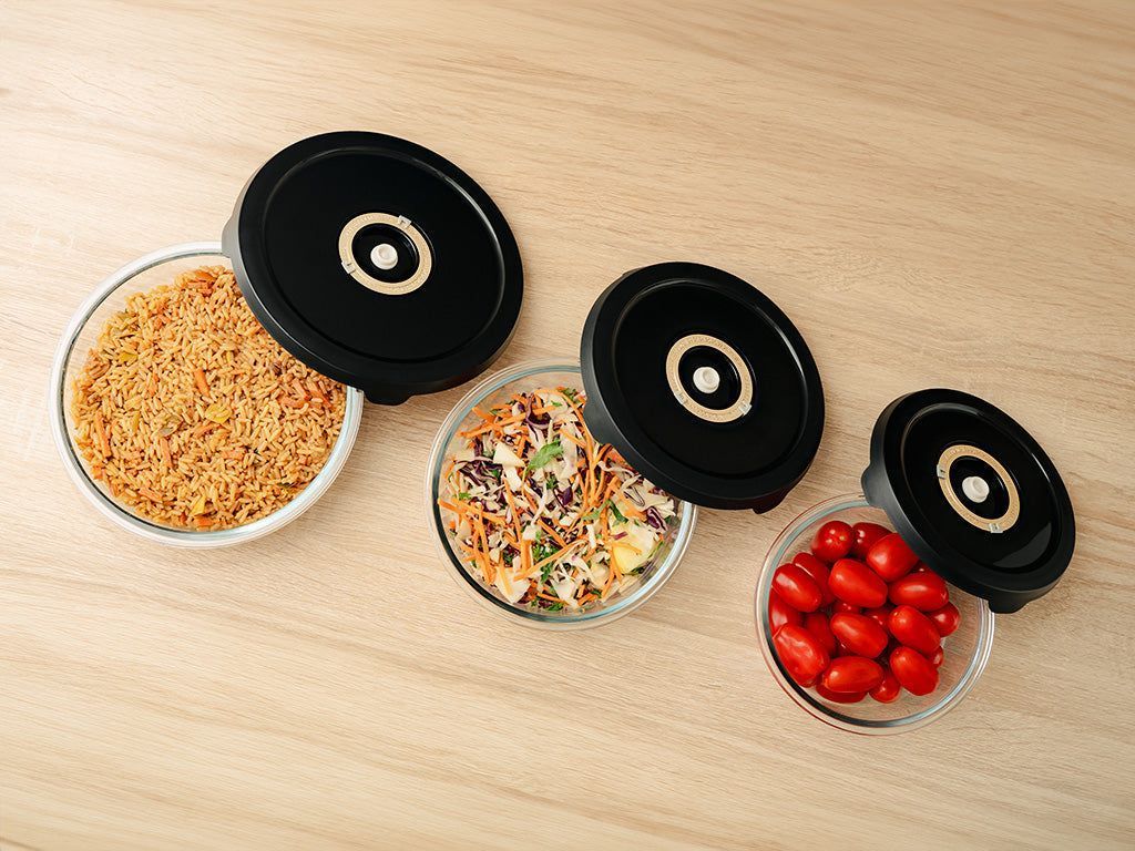 RUND VAKUUM GLASBEHOLDER - ALLROUND SÆT - 7