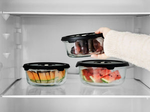RUND VAKUUM GLASBEHOLDER – 1400ML - 12