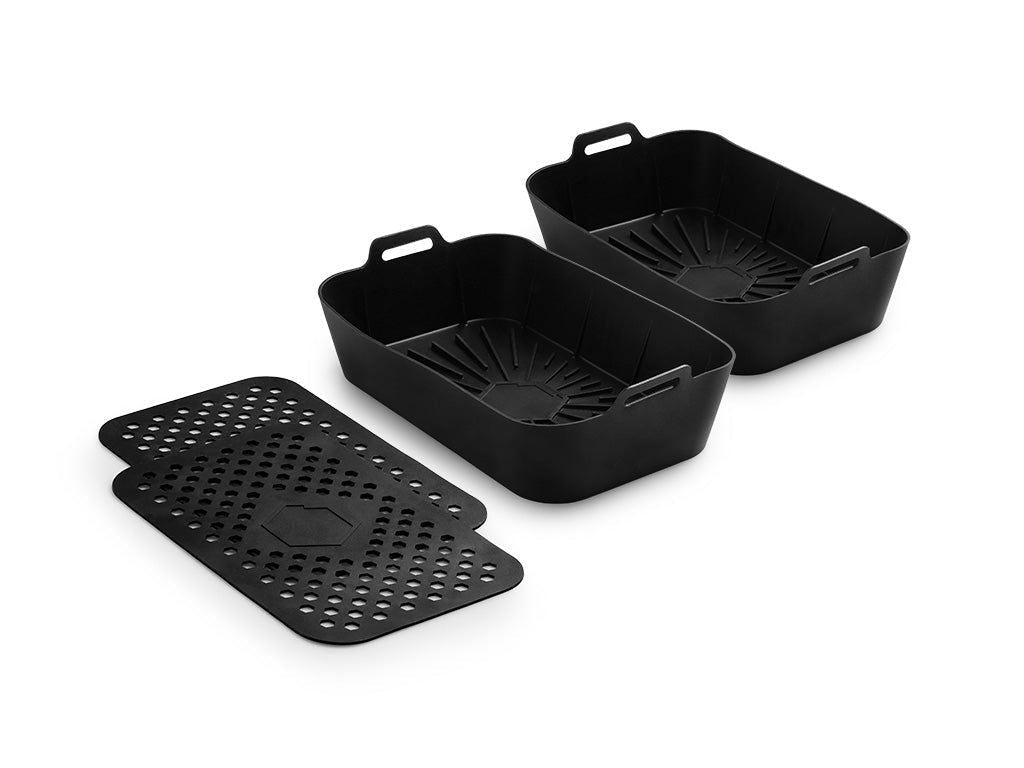 Air Fryer Liner And Mats 3 Pack Dual Fra Onyx Cookware Airfryer