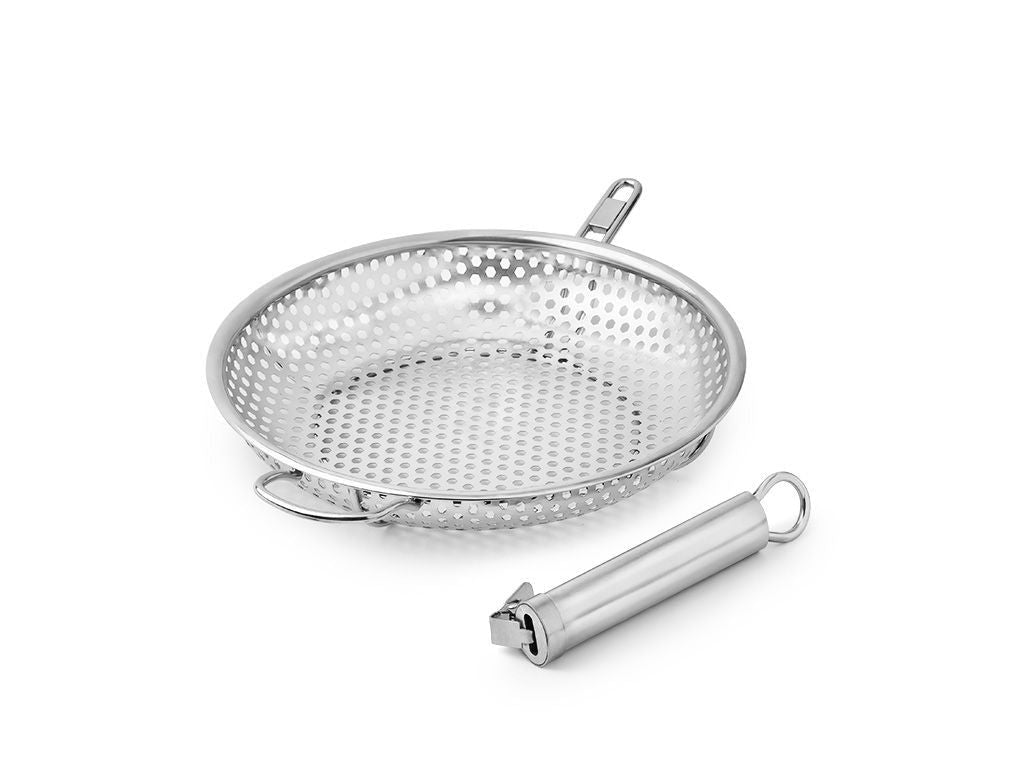 BBQ GRILLPANDE MED AFTAGELIGT HÅNDTAG 28CM - 3