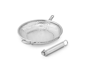 BBQ GRILLPANDE MED AFTAGELIGT HÅNDTAG 28CM - 3