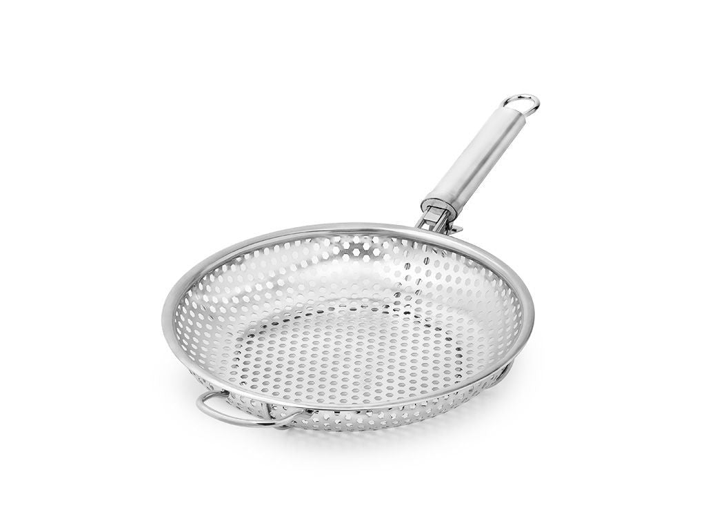 BBQ GRILLPANDE MED AFTAGELIGT HÅNDTAG 28CM - 1