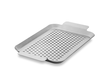 BBQ-BAKKE I RUSTFRIT STÅL 33×18 CM - 1