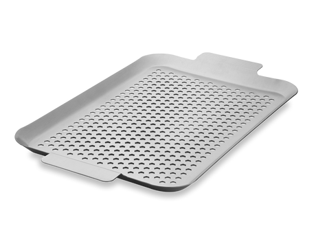 BBQ-BAKKE I RUSTFRIT STÅL 43×25 CM - 1