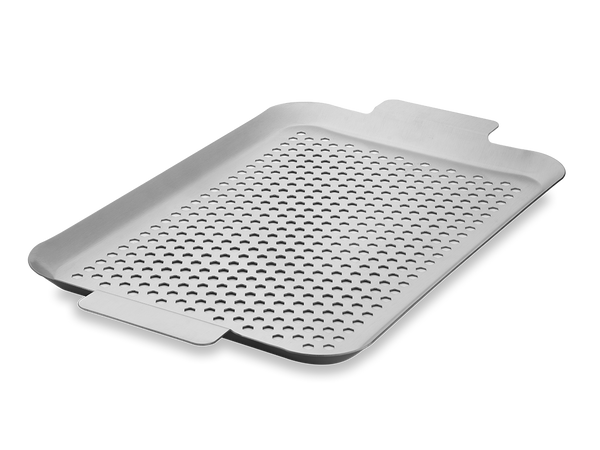 Stainless steel bbq tray 43×25 cm