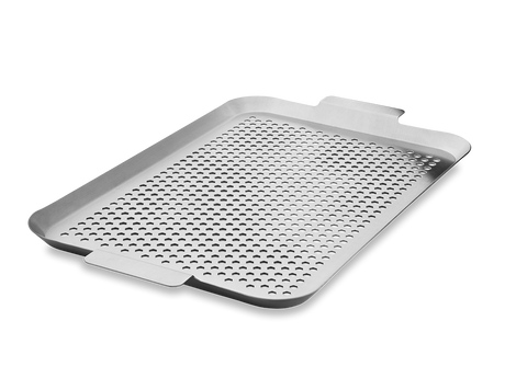 BBQ-BAKKE I RUSTFRIT STÅL 50×30 CM - 1