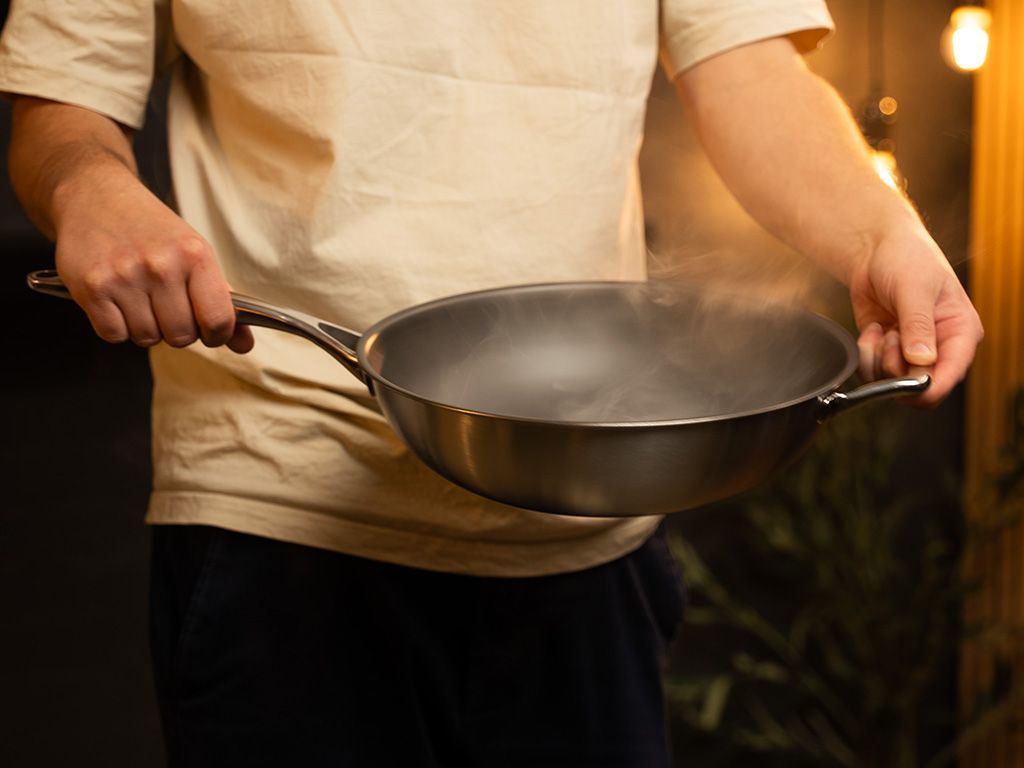 ZERO – NATURLIG NON-STICK WOKPANDE 30 CM - 9