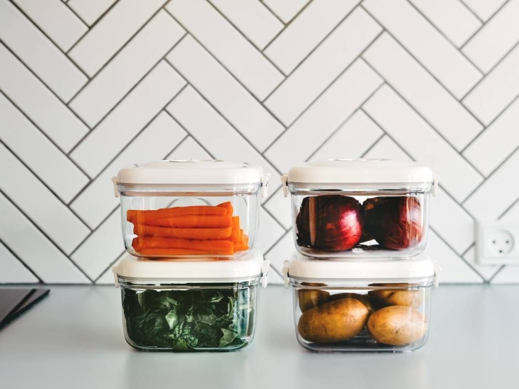 Vakuum Opbevarings Beholder 1400ML Sæt - 4-Stk - 4