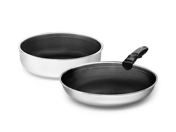 STEGEPANDESÆT MED AFTAGELIGT HÅNDTAG – 2 DELE SAUTÉ