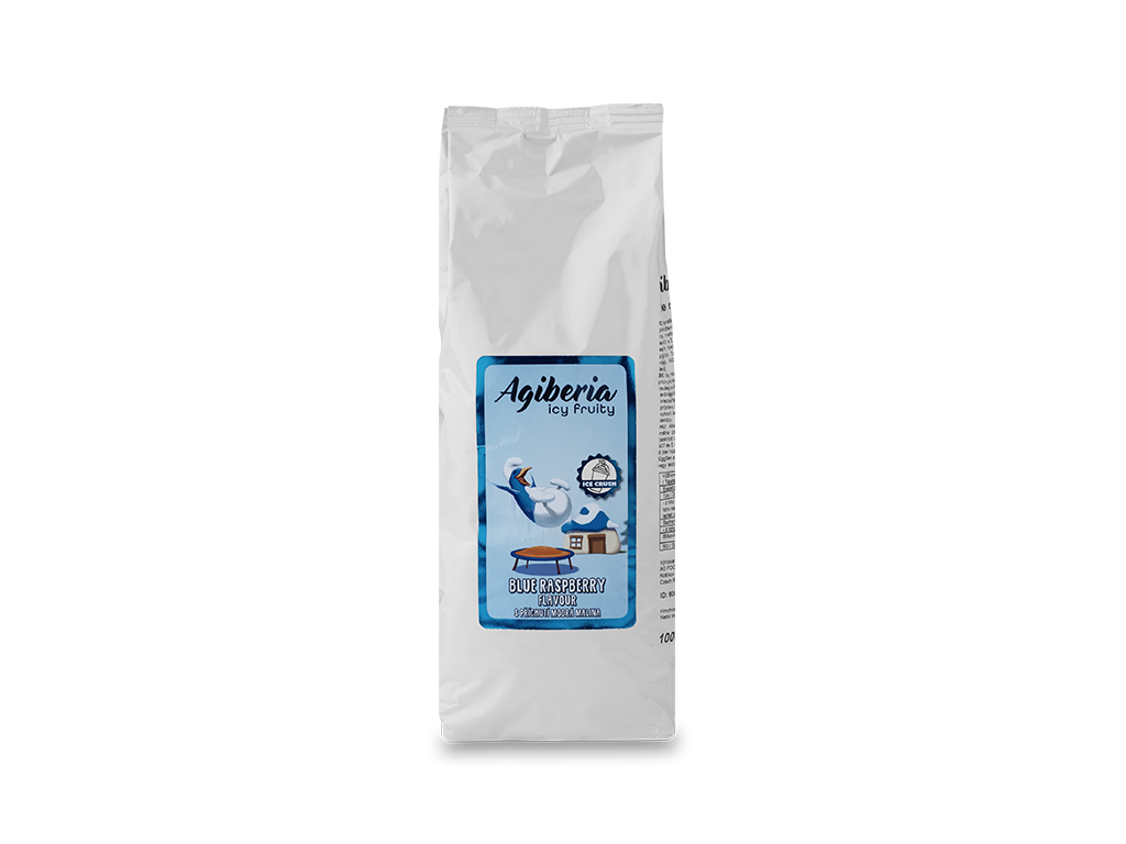 BLÅ HINDBÆR SLUSH ICE MIX – 1 KG - 1