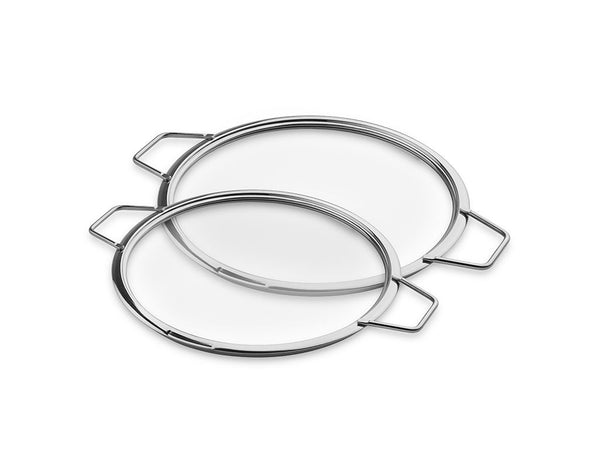 Stackable glass lids – 26/28 cm – 2 pcs