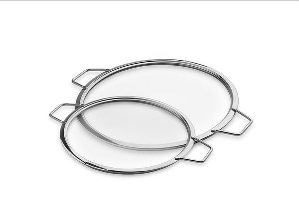 Stackable glass lids – 24/30 cm – 2 pcs