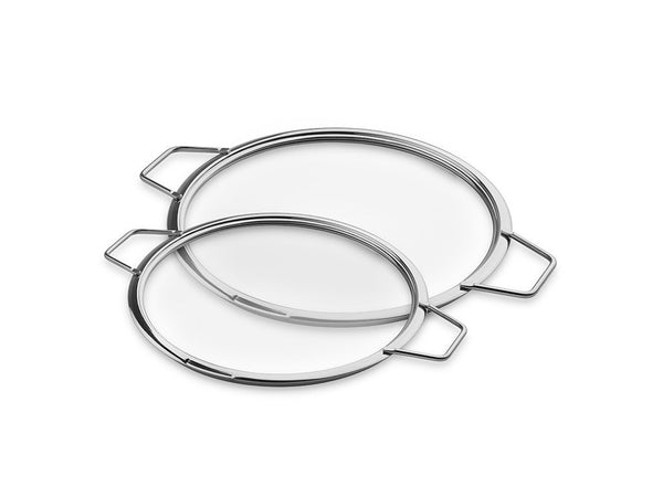 Stackable glass lids – 24/28 cm – 2 pcs