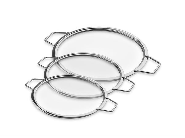 Stackable glass lids – 20/24/28 cm – 3 pcs