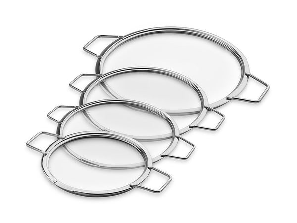 Stackable glass lids – 18/20/24/28 cm – 4 pcs