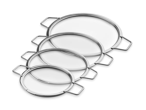 Stackable glass lids – 18/24/26/28 cm – 4 pcs