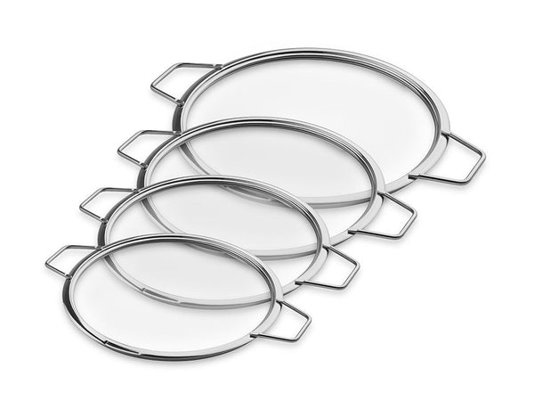 Stackable glass lids – 20/24/26/28 cm – 4 pcs