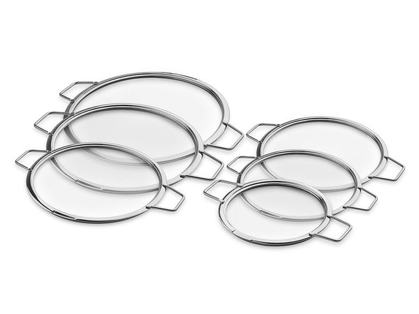 Stackable glass lids – 18/20/24/26/28/30 cm – 6 pcs
