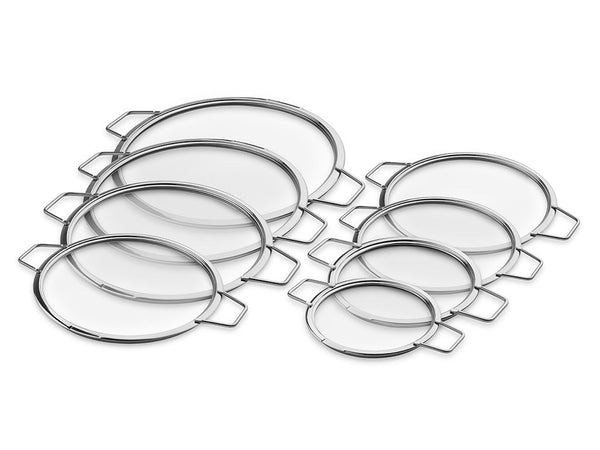 Stackable glass lids – 14/18/20/24/26/28/30/32 cm – 8 pcs