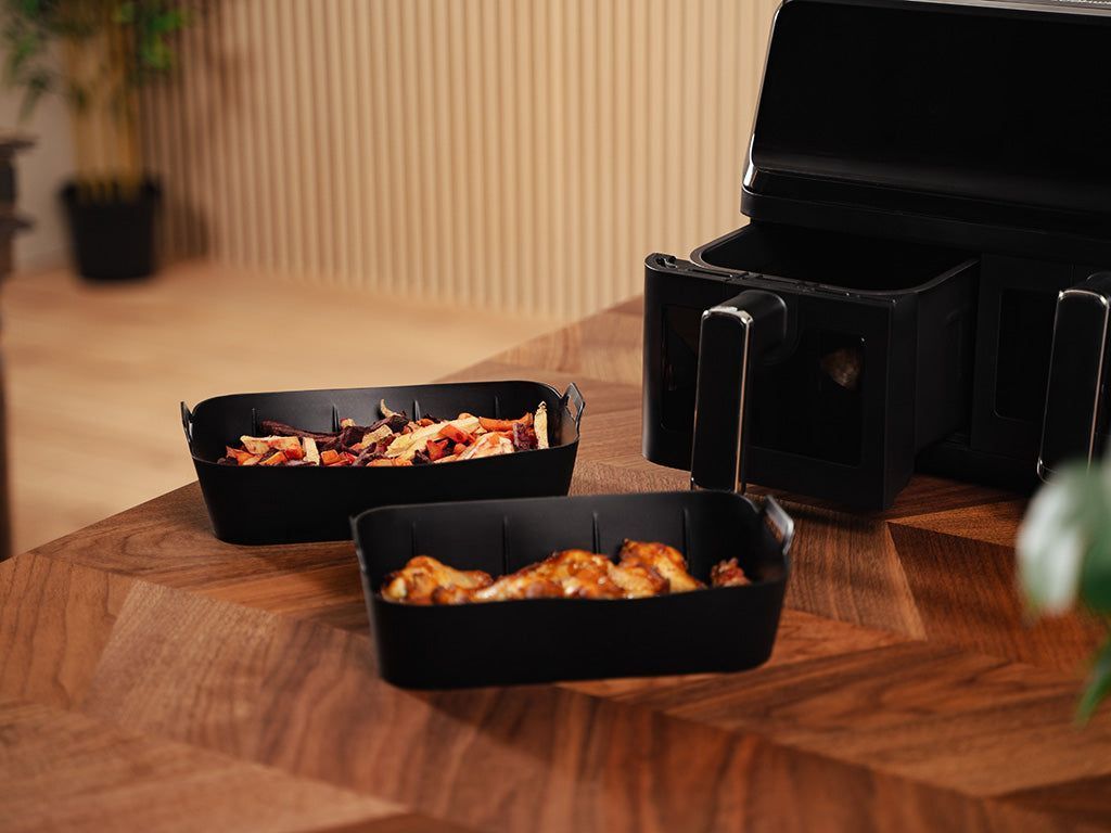 AIRFRYER LINER OG MÅTTER 3-PAK – DUAL - 5