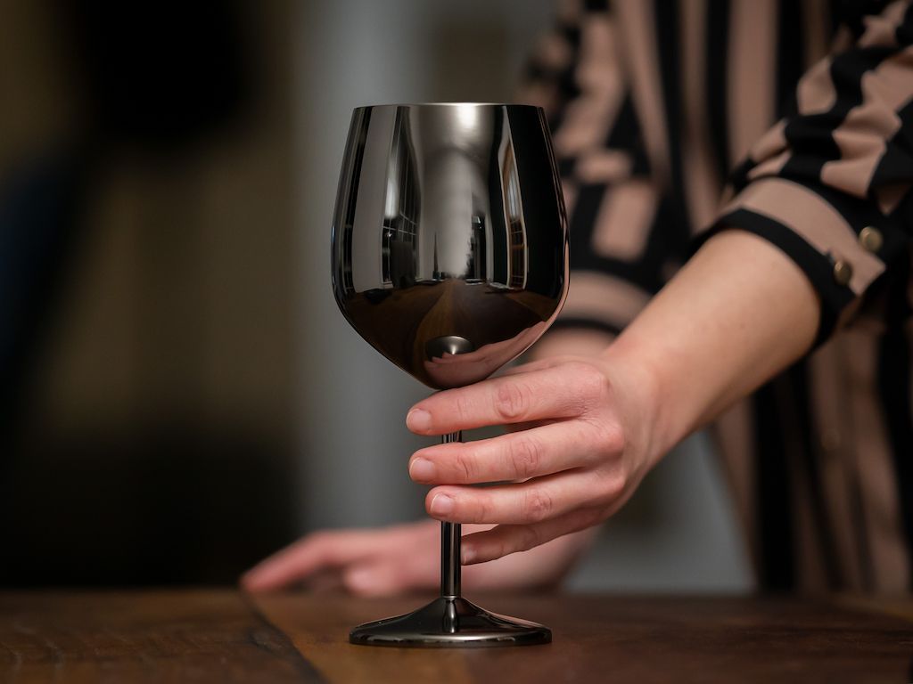 VINGLAS I RUSTFRIT STÅL - 5