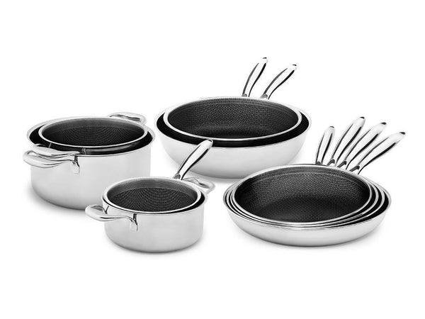 Komplet sæt | 10-dele gryde- og pandesæt | onyx cookware