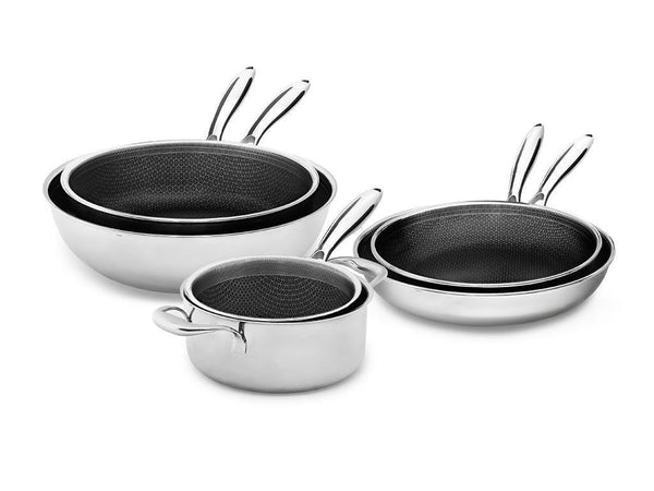 6-dele køkkensæt | hybrid non-stick onyx cookware køkkensæt | onyxcoockware