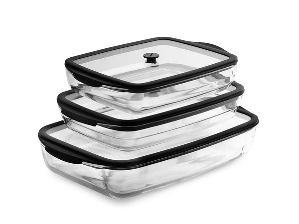 Ovenproof glass dishes set